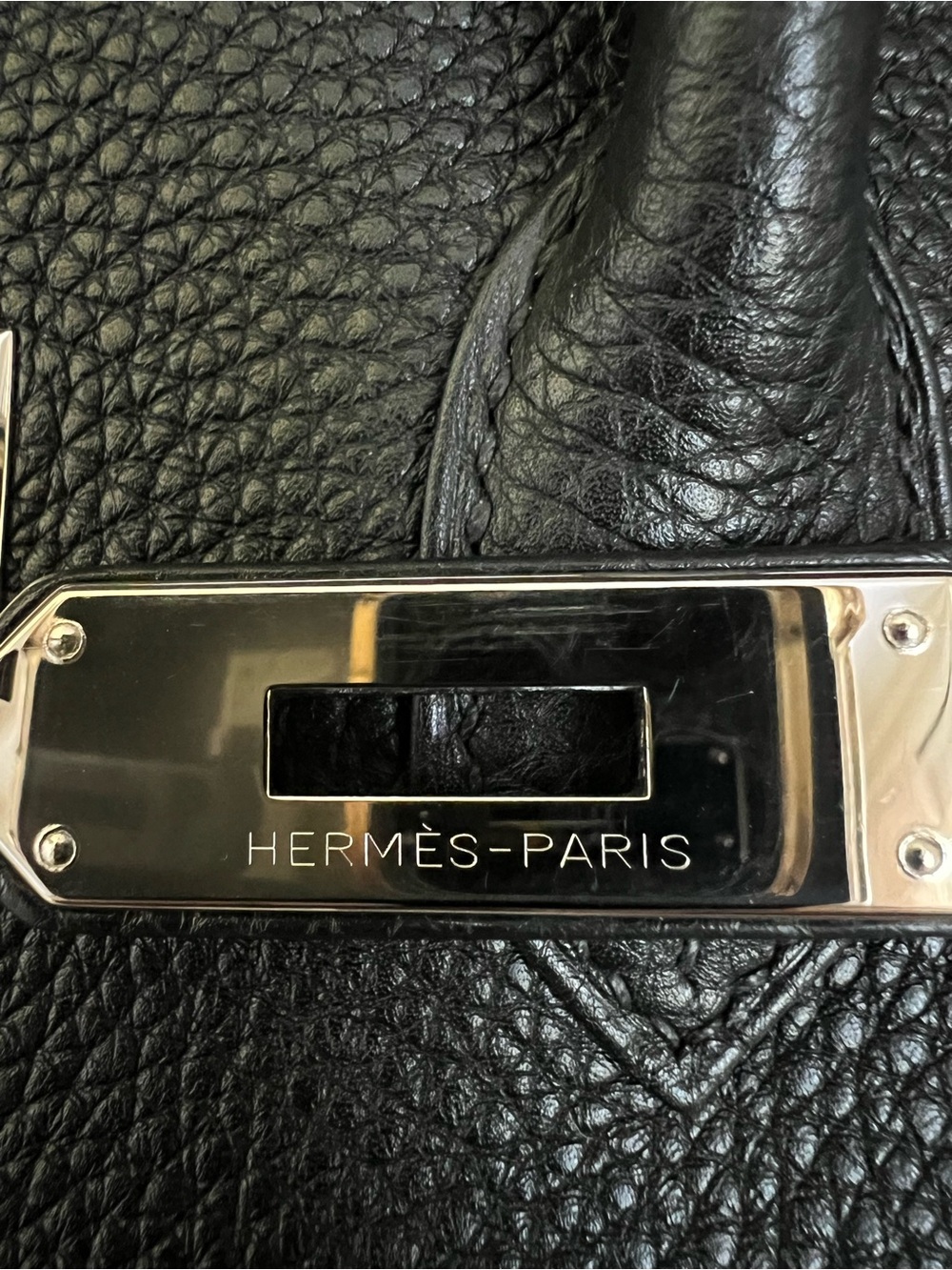 SOLD Hermes Black Birkin 35 in Noir Togo Leather With Palladium Hardware - Picture 11 of 16